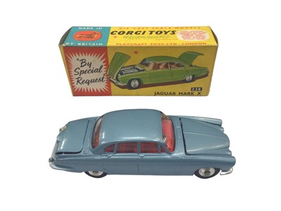 Lot 1808 - Corgi Oldsmobile Super 88 No. 235, Bentley Continental Sports No. 224, Mercedes Benz 300 SL Open Roadstar No. 305S, Jaguar Mark X No. 238 all boxed (4)