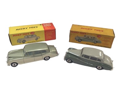 Lot 1813 - Dinky Rolls Royce Phantom V No. 198, Rolls Royce Silver Wraith No. 150, Holden Sedan Special No. 196 all boxed (3)