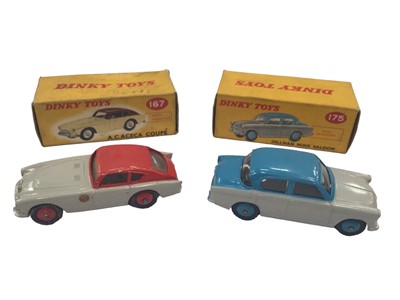 Lot 1815 - Dinky Hillman Minx Saloon No. 175, A.C. Aceca Coupe No. 167, Opel Kapista No. 177 all boxed (3)