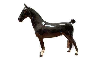 Lot 1142 - Beswick Ch Black Magic of Nork, model no. 1361, designed by Graham Orwell, 19cm high