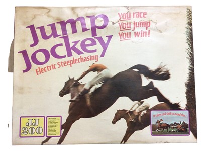 Lot 337 - Triang JJ200 Jump Jockey electric steeplechasing playset, boxed (water stained) (1)