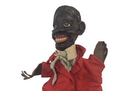 Lot 1824 - Antique folk art papier mâché hand puppet