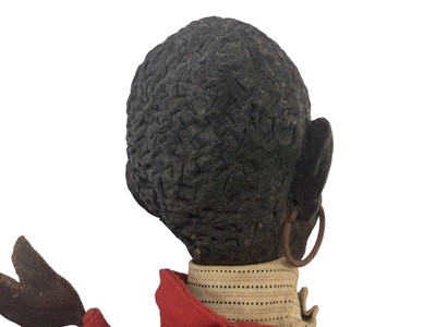 Lot 1824 - Antique folk art papier mâché hand puppet