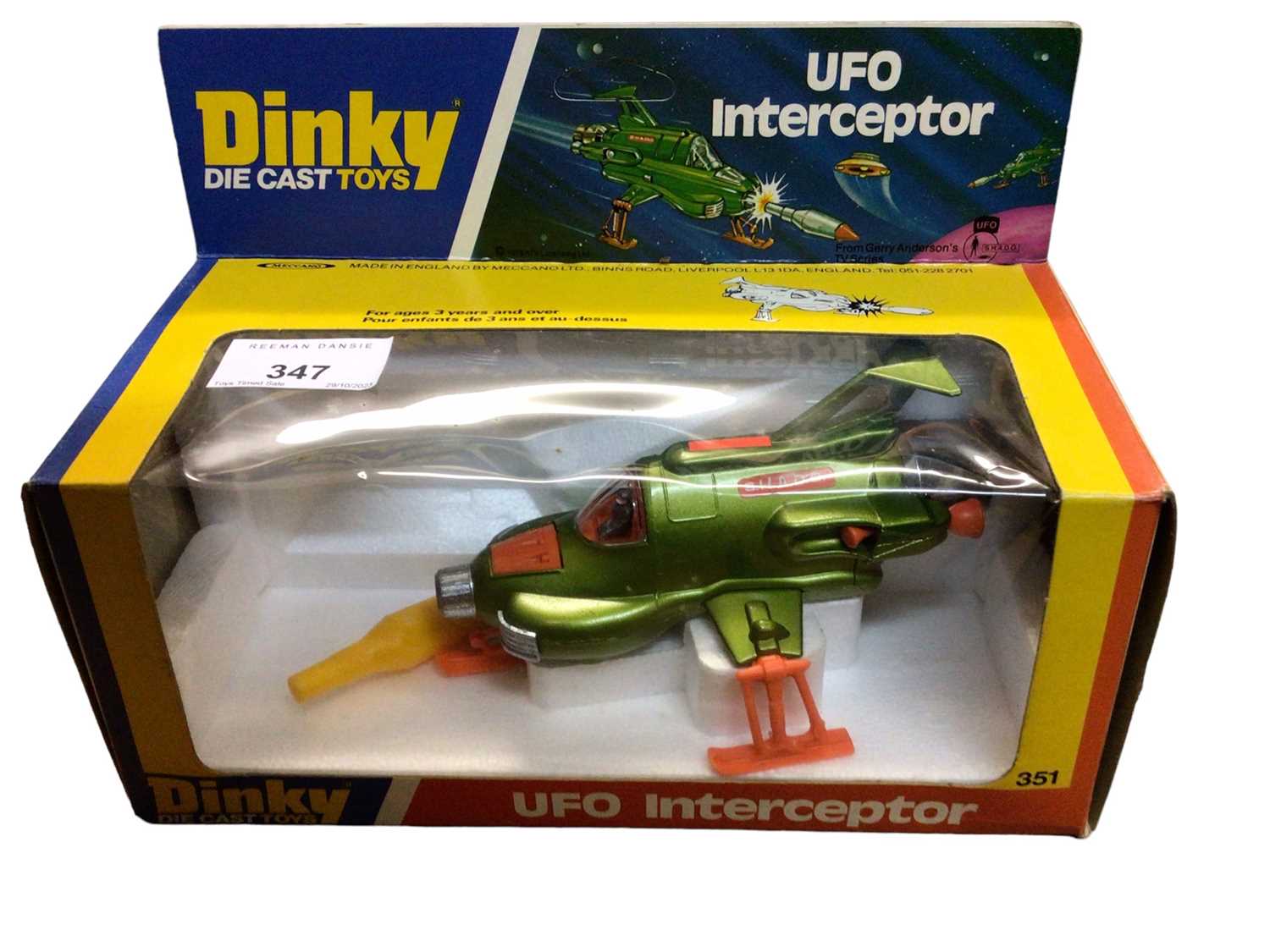 Lot 347 - Dinky S.H.A.D.O UFO Interceptor No.351 & others