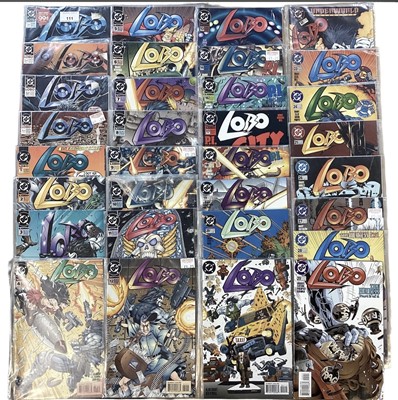 Lot 700 - Large box of DC Comics to include Lobo, New Gods, Vigilante and others. Approximately 201 comics