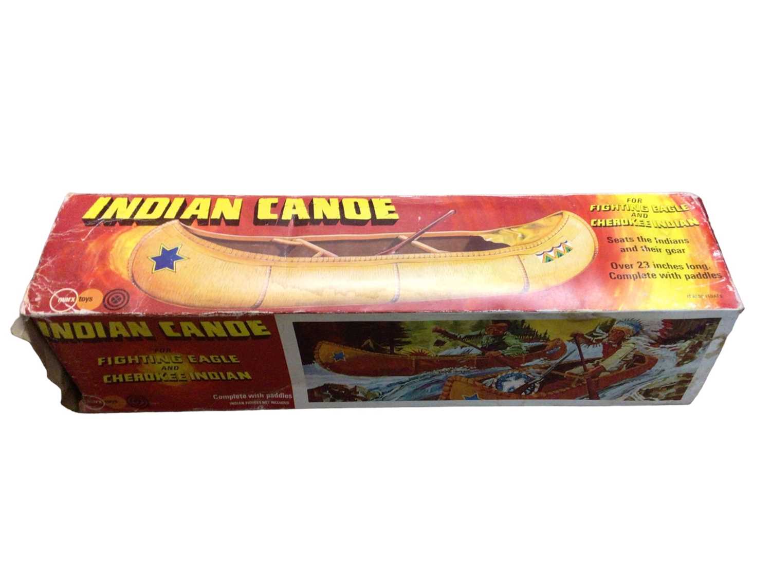 Lot 358 - Marx Toys Indian Canoe, boxed (1)