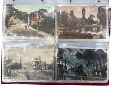 Lot 1418 - Album of postcards of Colchester and travel interest