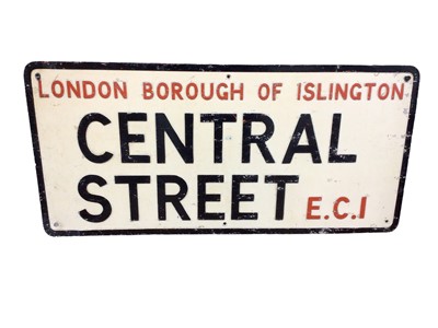 Lot 124 - London Borough of Islington street sign
