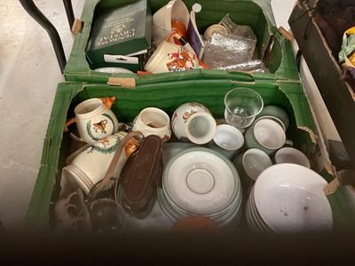 Lot 528 - Three boxes of mixed ceramics to include Poole pottery and Denby.