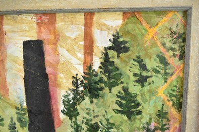 Lot 1421 - *Mary Newcomb (1922-2008) oil on board - The Common with Chestnuts, signed and dated '66, inscribed verso, framed