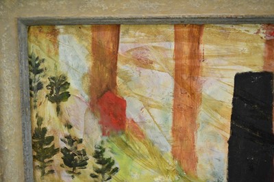 Lot 1421 - *Mary Newcomb (1922-2008) oil on board - The Common with Chestnuts, signed and dated '66, inscribed verso, framed