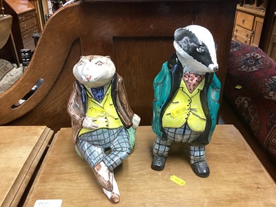 Lot 694 - Two Rye pottery figures