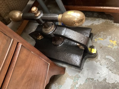 Lot 1227 - Antique book press/nipping press