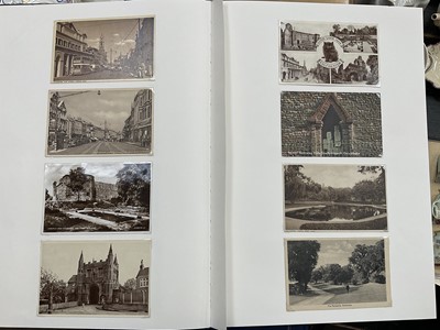 Lot 256 - Album of postcards, Colchester 1930's, Walton on the Naze and American buildings