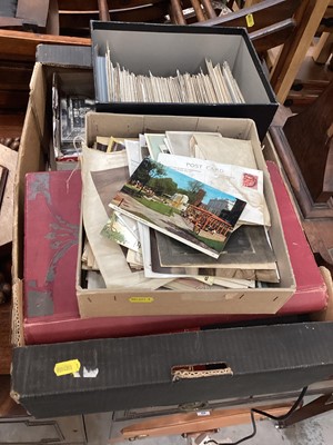 Lot 275 - Box of postcards including an album