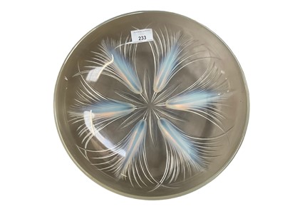 Lot 233 - Lalique style opalescent dish