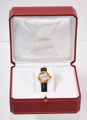 Lot 868 - Ladies Cartier Must De Cartier wristwatch - boxed