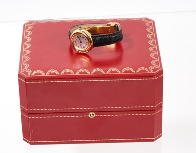 Lot 868 - Ladies Cartier Must De Cartier wristwatch - boxed