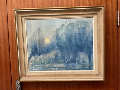 Lot 643 - Mid 20th century abstract landscape painting