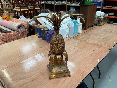 Lot 774 - Large Italian gilt metal pineapple table base