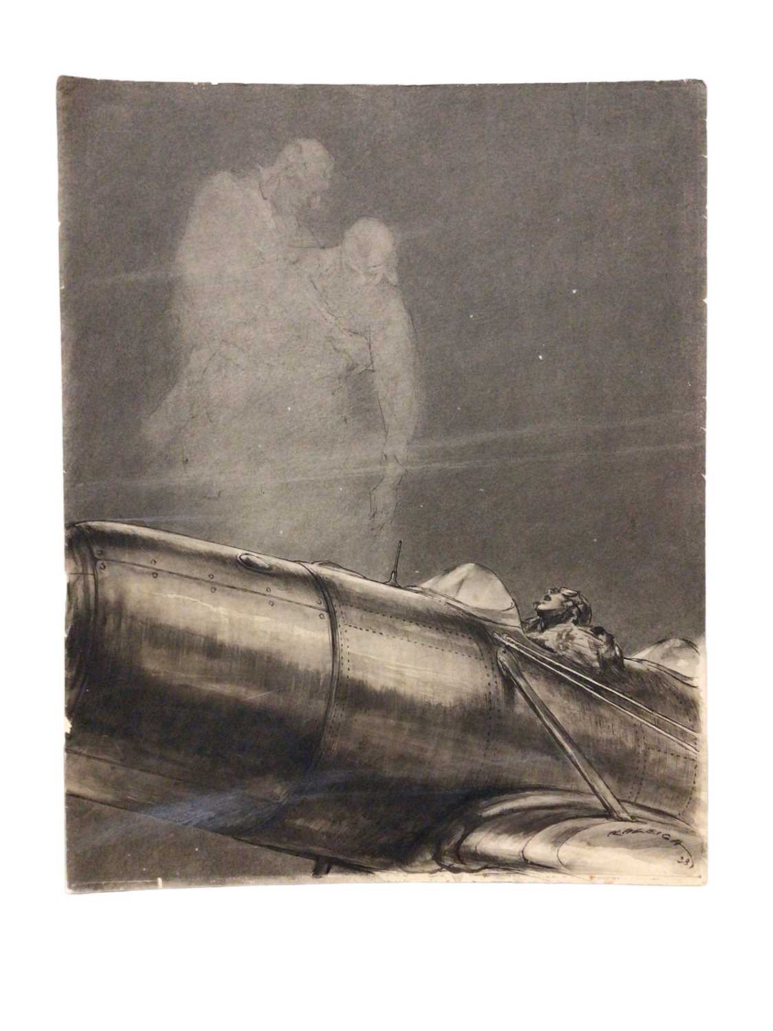 Lot 49 - Henry Raleigh (American) study of a pilot for the Saturday Evening Post