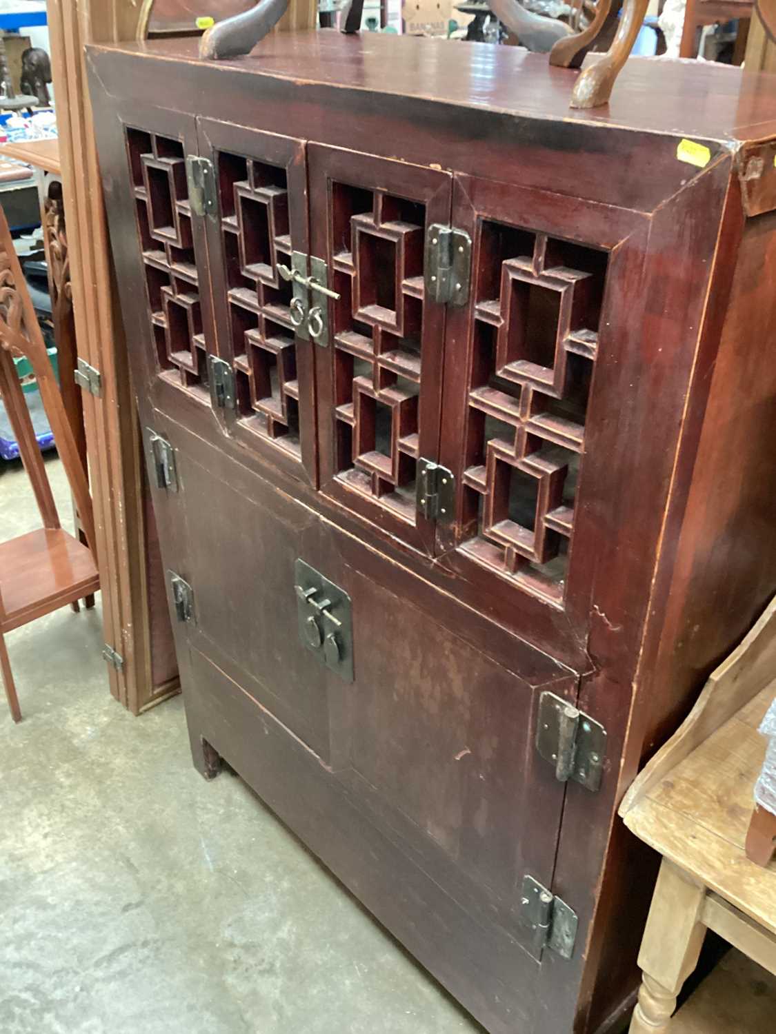 Lot 1230 - Old Chinese food cupboard