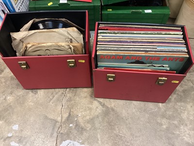 Lot 809 - Two cases of LP records to include Adam and The Ants