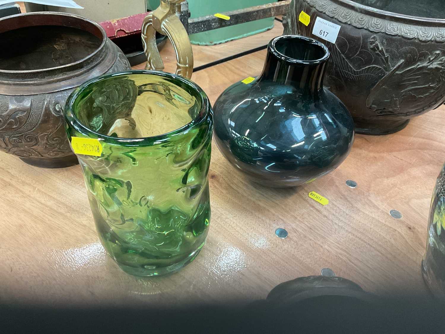 Lot 618 - Two Whitefriars glass vases