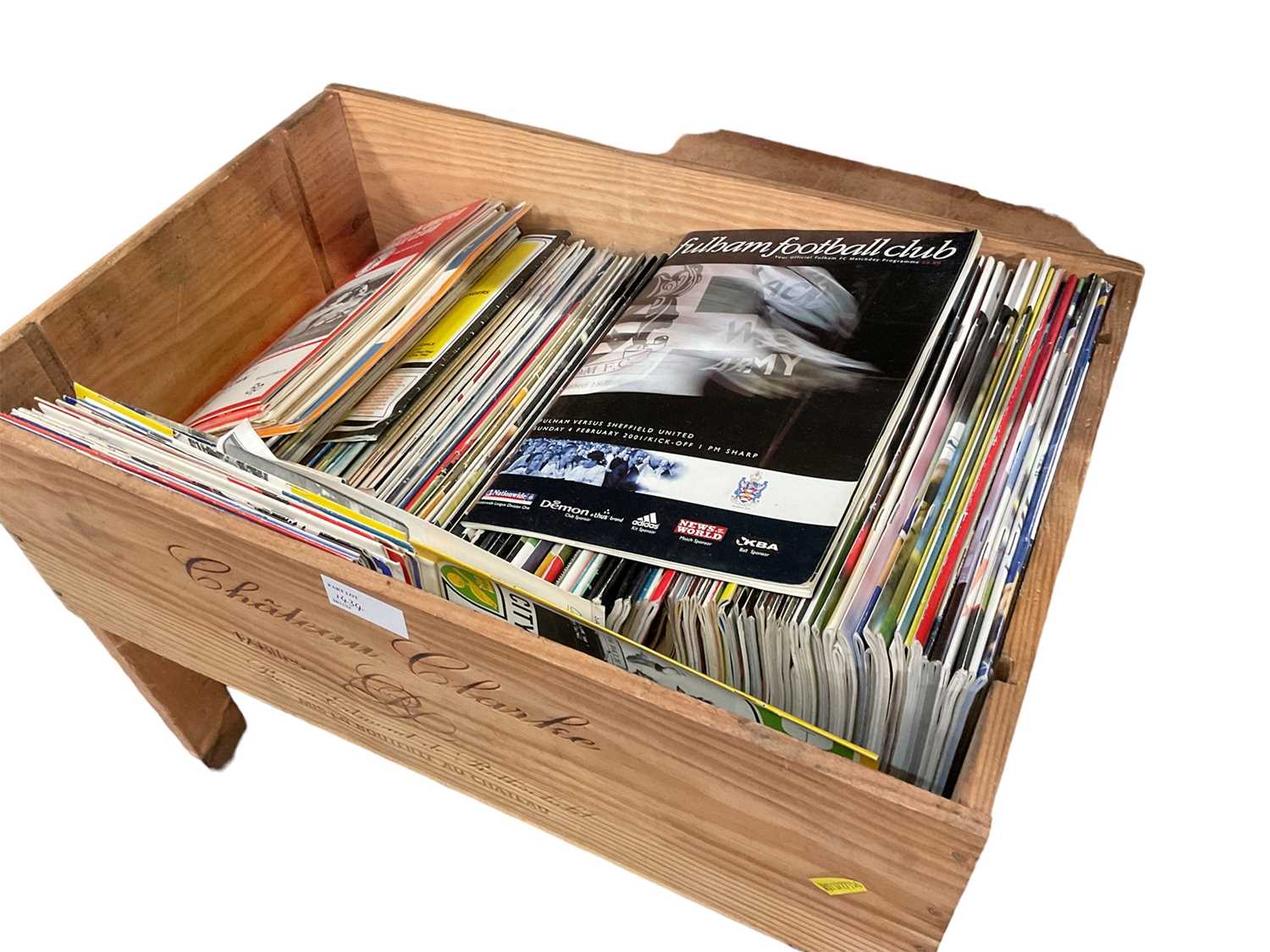 Football Programme Storage Box Lot 1434 - Large Collection of football programmes