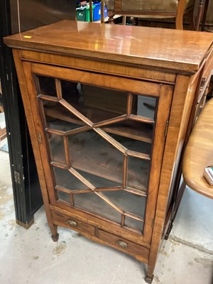 Lot 1257 - Edwardian inland mahogany display cabinet