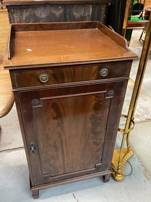 Lot 1255 - Early 20th century mahogany music cabinet by Waring and Gillows