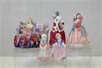 Lot 2171 - Five Royal Doulton figures - Sweet & Twenty...