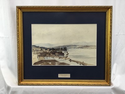 Lot 70 - Charles Claude Pyne (1802-1878): watercolour, Noyon, France, 33x21cm