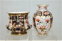 Lot 2173 - Two Royal Crown Derby Imari pattern vases