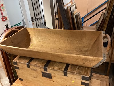 Lot 1298 - Antique elm dough trough