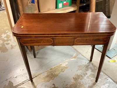 Lot 1271 - Regency mahogany card table