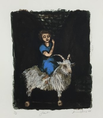 Lot 191 - Ana Maria Pacheco (b. 1943) screenprint- Goat from a Modern Bestiary, signed and numbered 24/25, in glazed frame  
Provenance: Pratt Contemporary Art, Kent