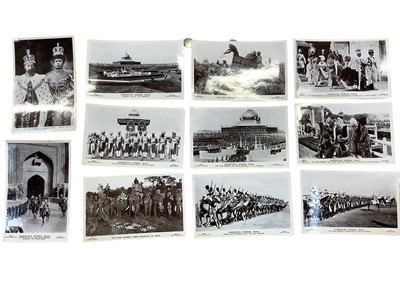 Lot 1503 - Group of Second World War photographs of India, together with various First and Second World War era postcards and some theatre programmes.