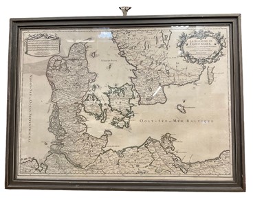 Lot 319 - Facsimile Speede map of Essex, together with a Jailot map of Denmark