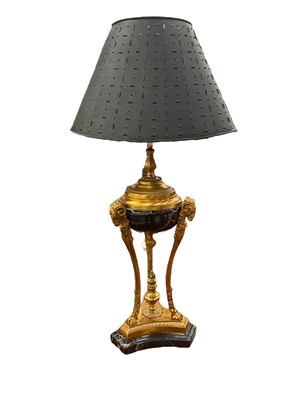 Lot 1119 - Contemporary French empire style table lamp