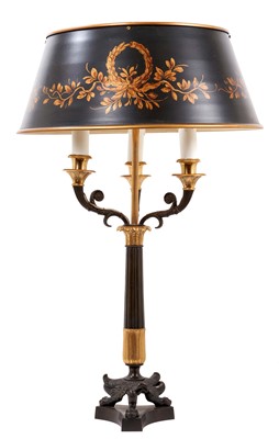 Lot 1036 - Contemporary French empire style lamp