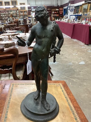 Lot 1005 - 19th century Grand Tour bronze of Narcissus