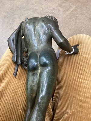 Lot 1005 - 19th century Grand Tour bronze of Narcissus