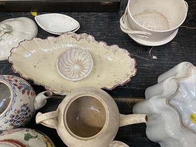 Lot 144 - 18th century creamware and other ceramics