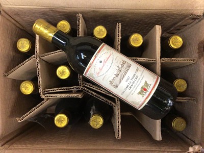 Lot 54 - 1967 Chateau La Tour Capet Grand Cru - crate of 14, and a crate of 1963 Chambolle Musigny