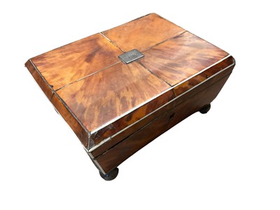 Lot 148 - Regency tortoiseshell jewellery box