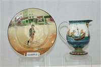 Lot 2168 - Seven Royal Doulton Dickens Ware plates and...