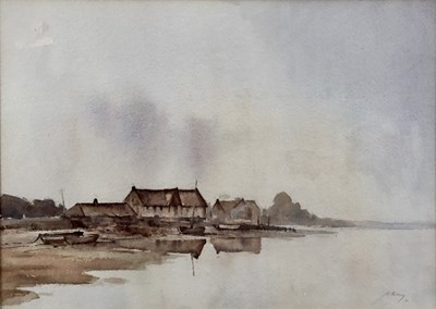 Lot 97 - A.King (Contemporary): watercolour, coastal scene, signed, and dated lower right,47.5x33cm