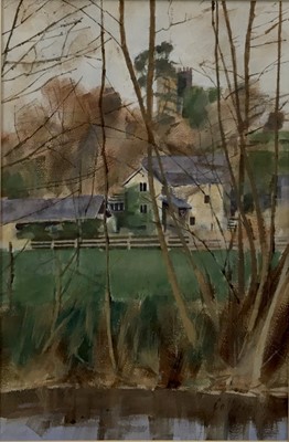 Lot 127 - Anthony Colbert: pastel, The old mill, Staunton on Arrow, 33x49cm