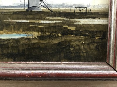 Lot 276 - *Michael John Hunt (b.1941) acrylic on board - French Windmill, signed, 19cm x 26cm, titled verso, framed